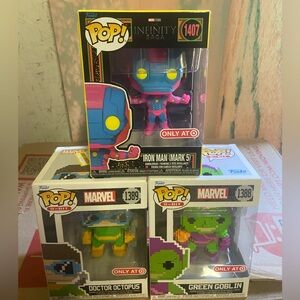 Marvel Pop! Funk Pop Set  Iron Man Green Goblin Doctor Octopus